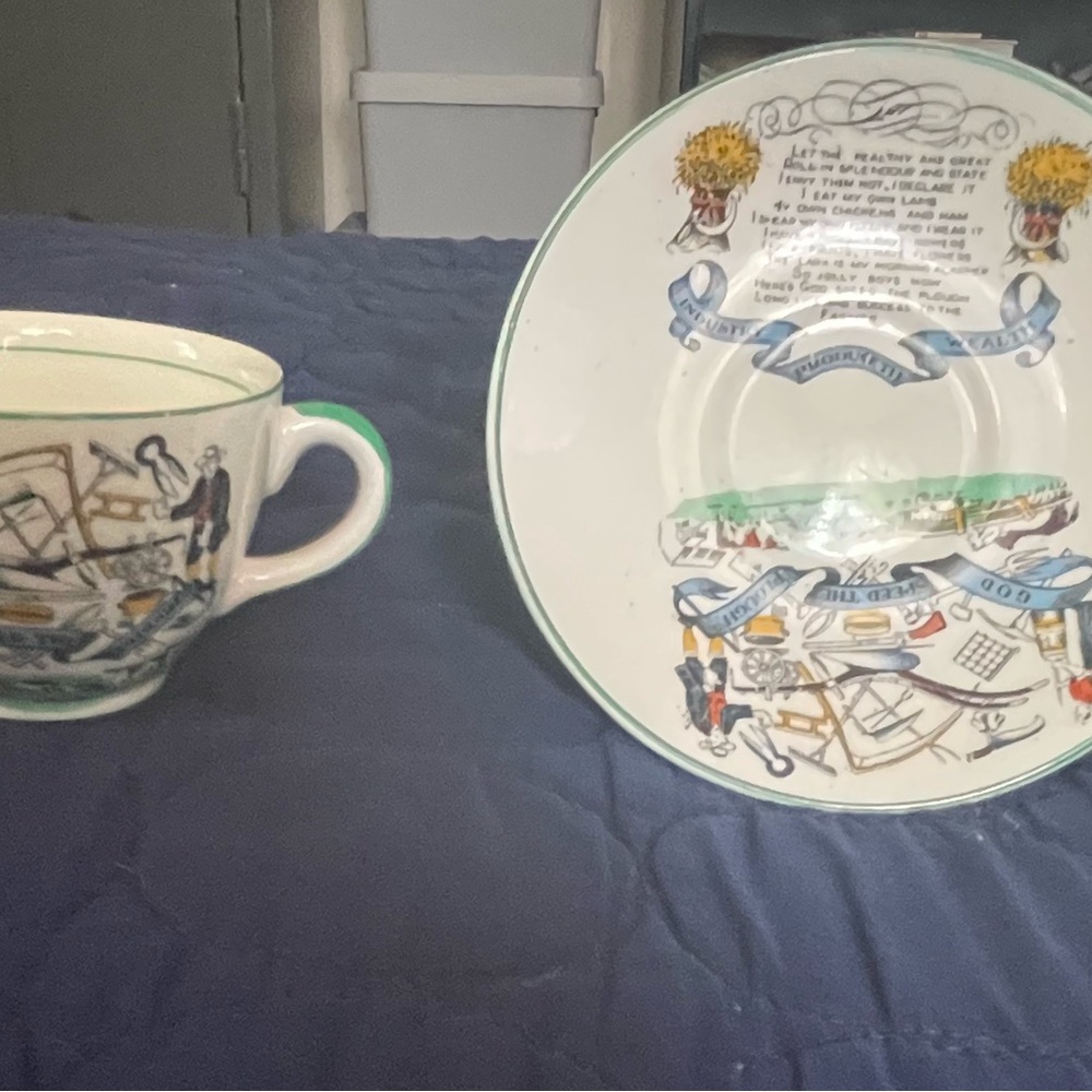 Teacup and saucer.